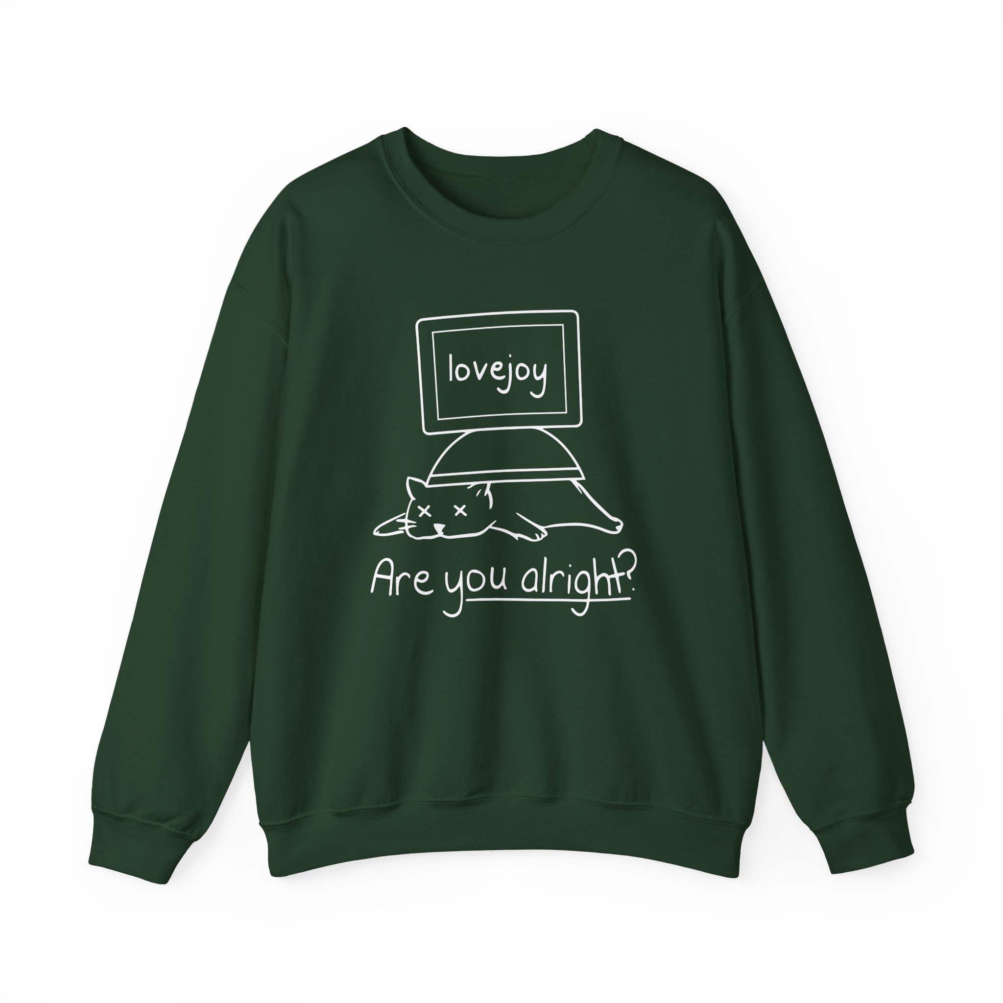 Lovejoy are you alright Unisex Heavy Blendâ„¢ Crewneck Sweatshirt
