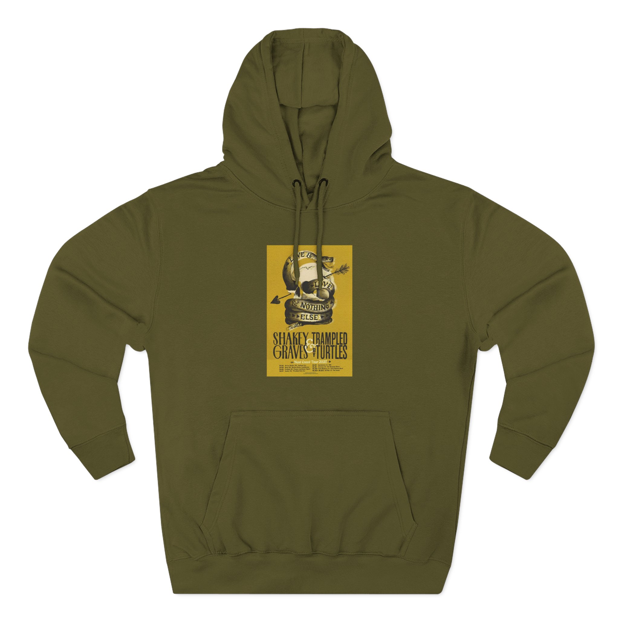 Shakey Graves West Coast Tour Three-Panel Fleece Hoodie