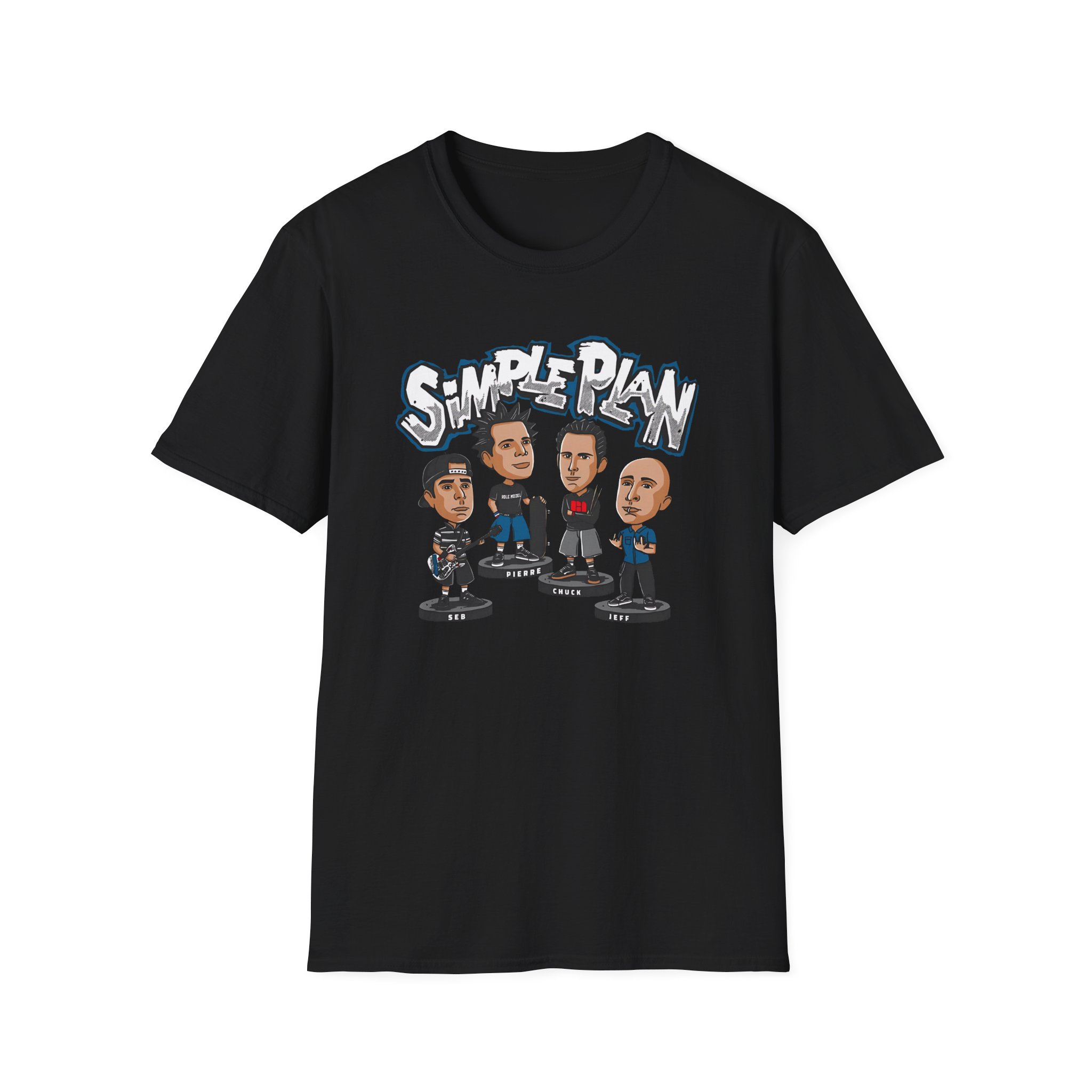 Simple Plan Bobblehead Unisex Softstyle T-Shirt