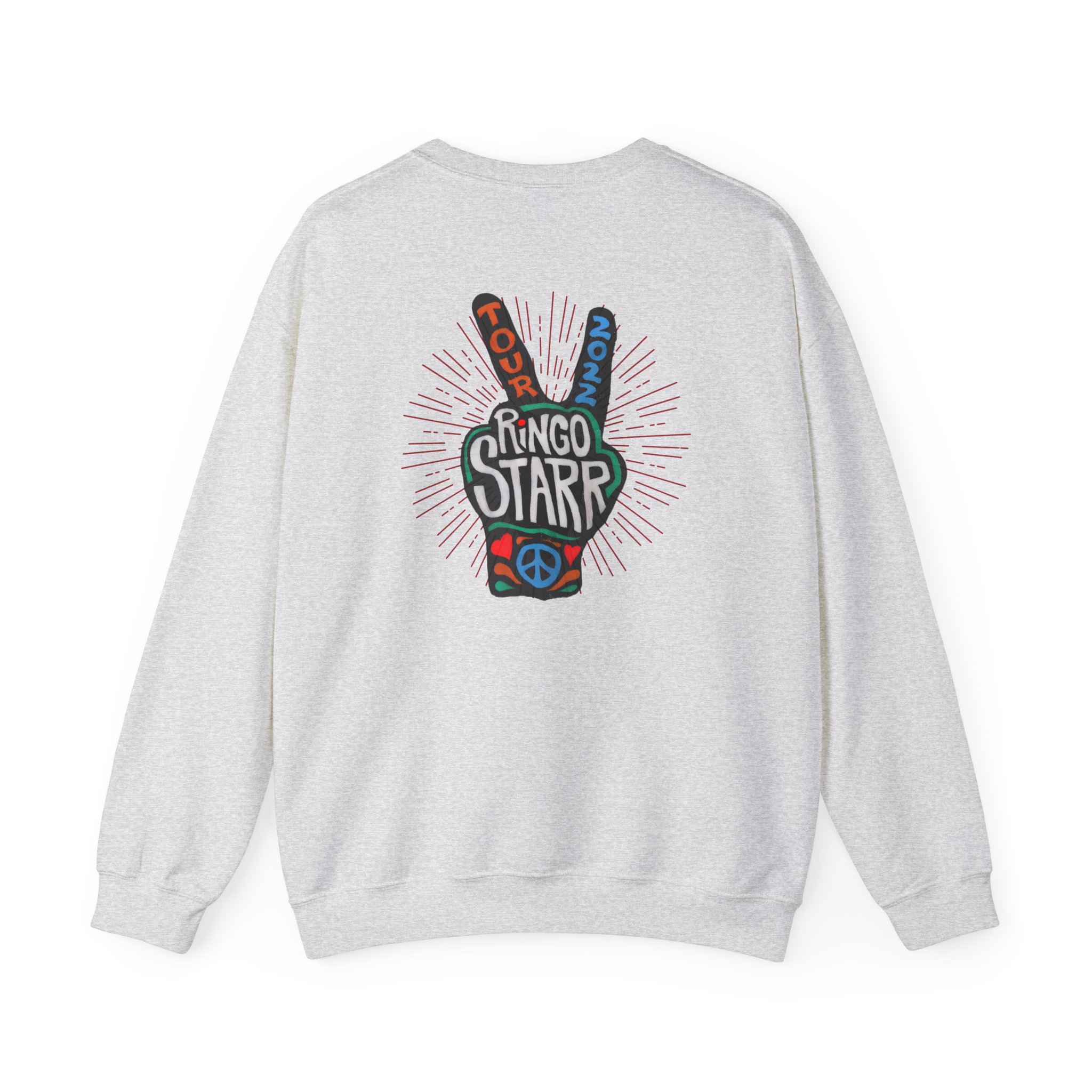 Ringo Starr Peace Illustration Unisex Heavy Blendâ„¢ Crewneck Sweatshirt