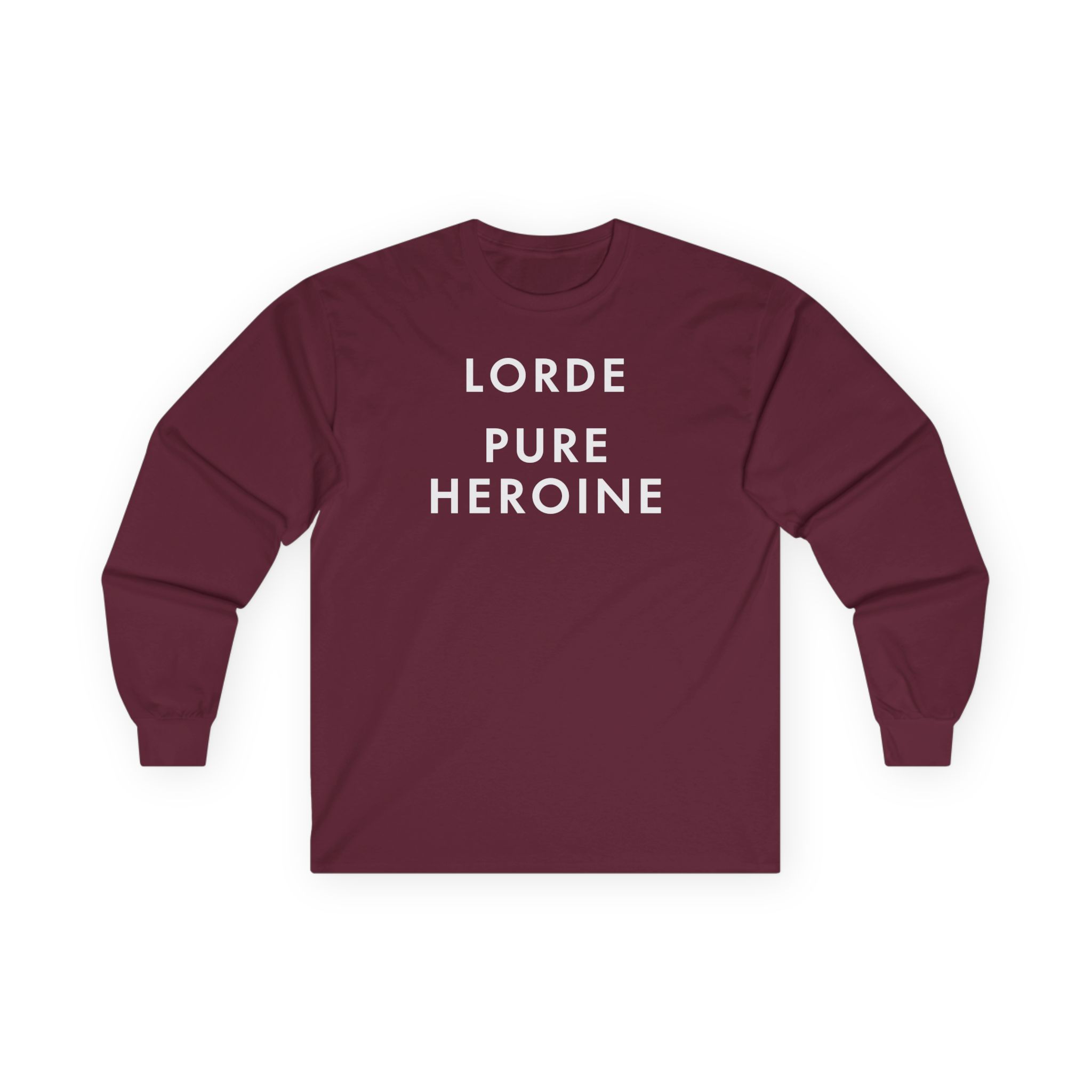 Lorde Pure Heroine Music Album Unisex Ultra Cotton Long Sleeve Tee