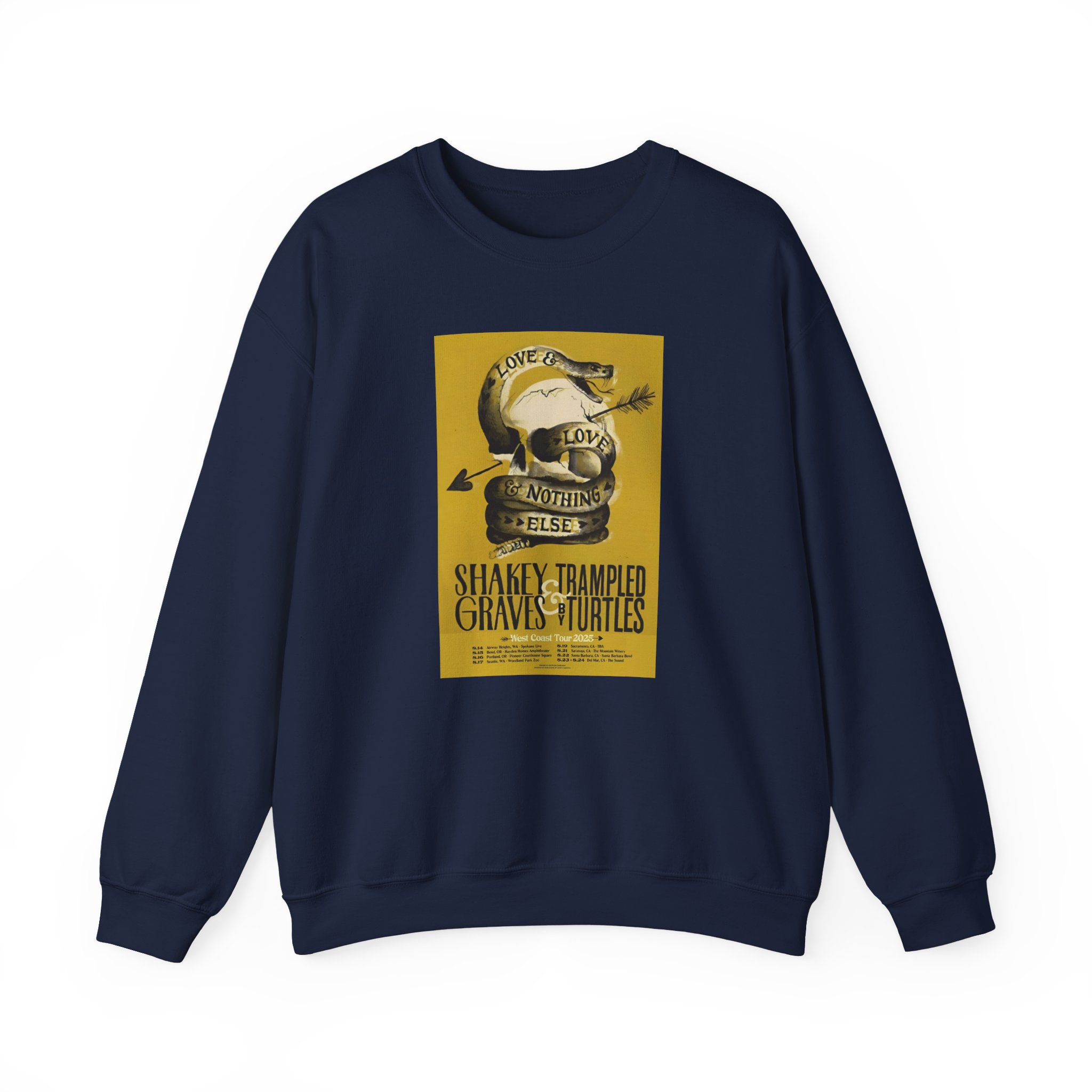 Shakey Graves West Coast Tour Unisex Heavy Blendâ„¢ Crewneck Sweatshirt