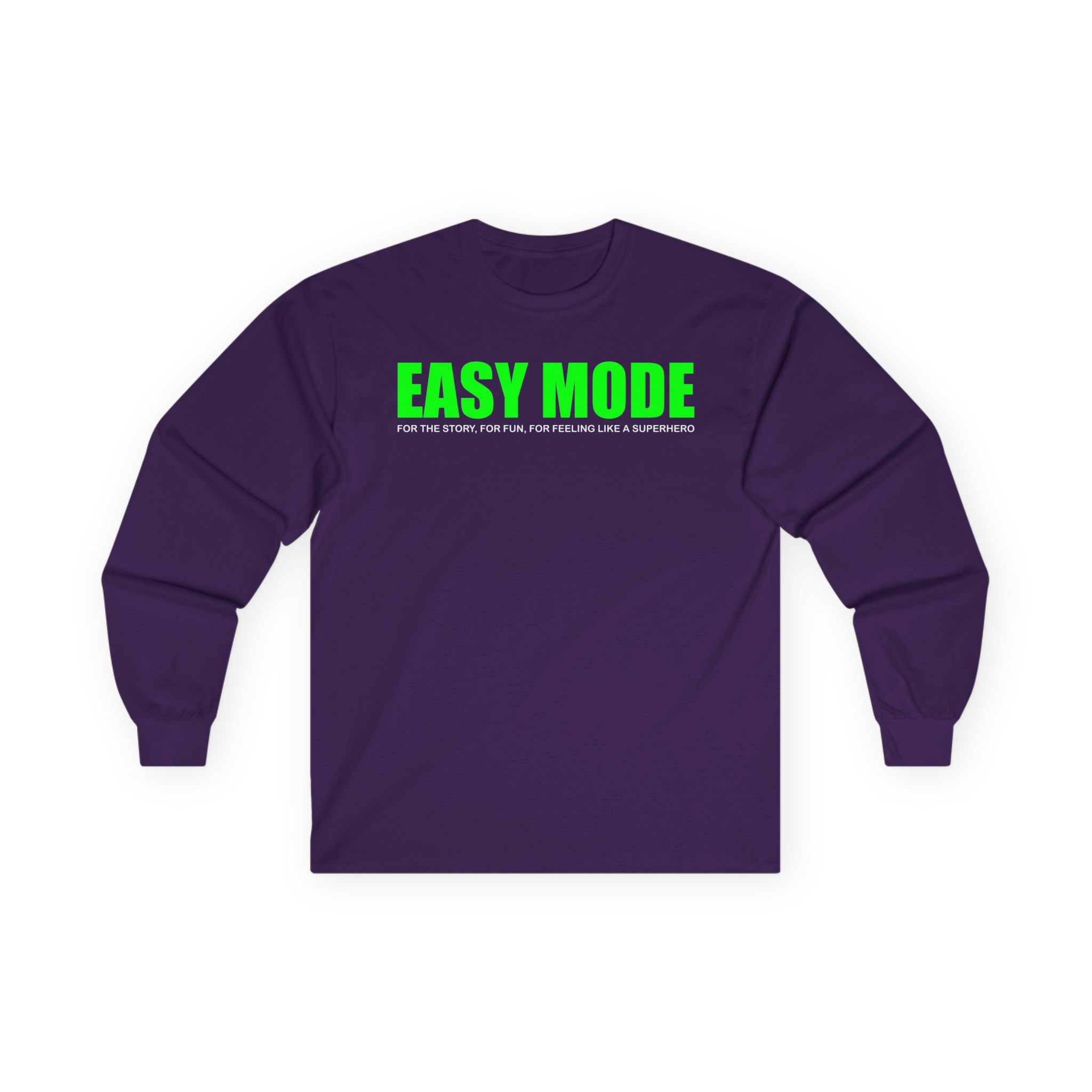 Mandjtv Easy Mode Unisex Ultra Cotton Long Sleeve Tee