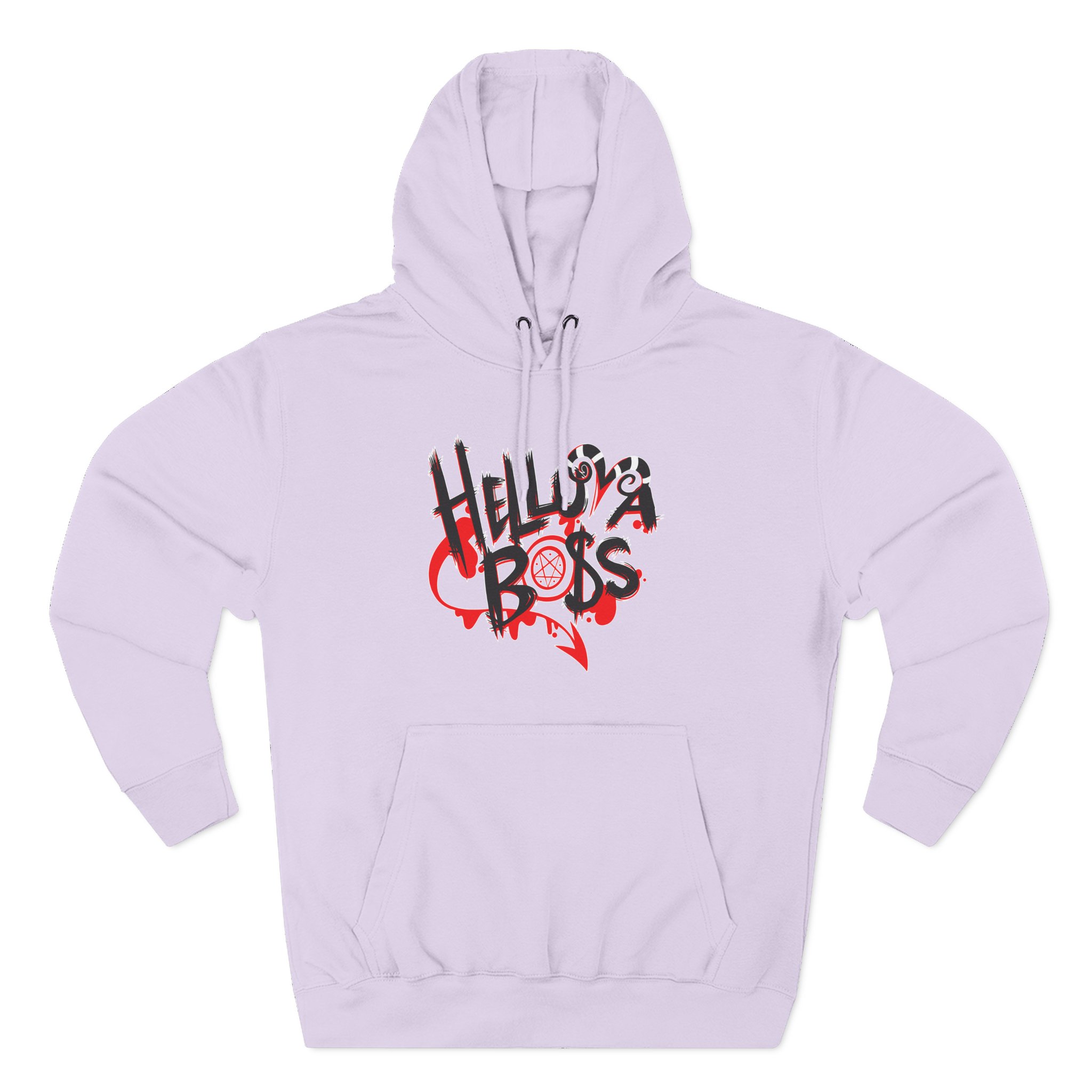Helluva Boss Logo Three-Panel Fleece Hoodie