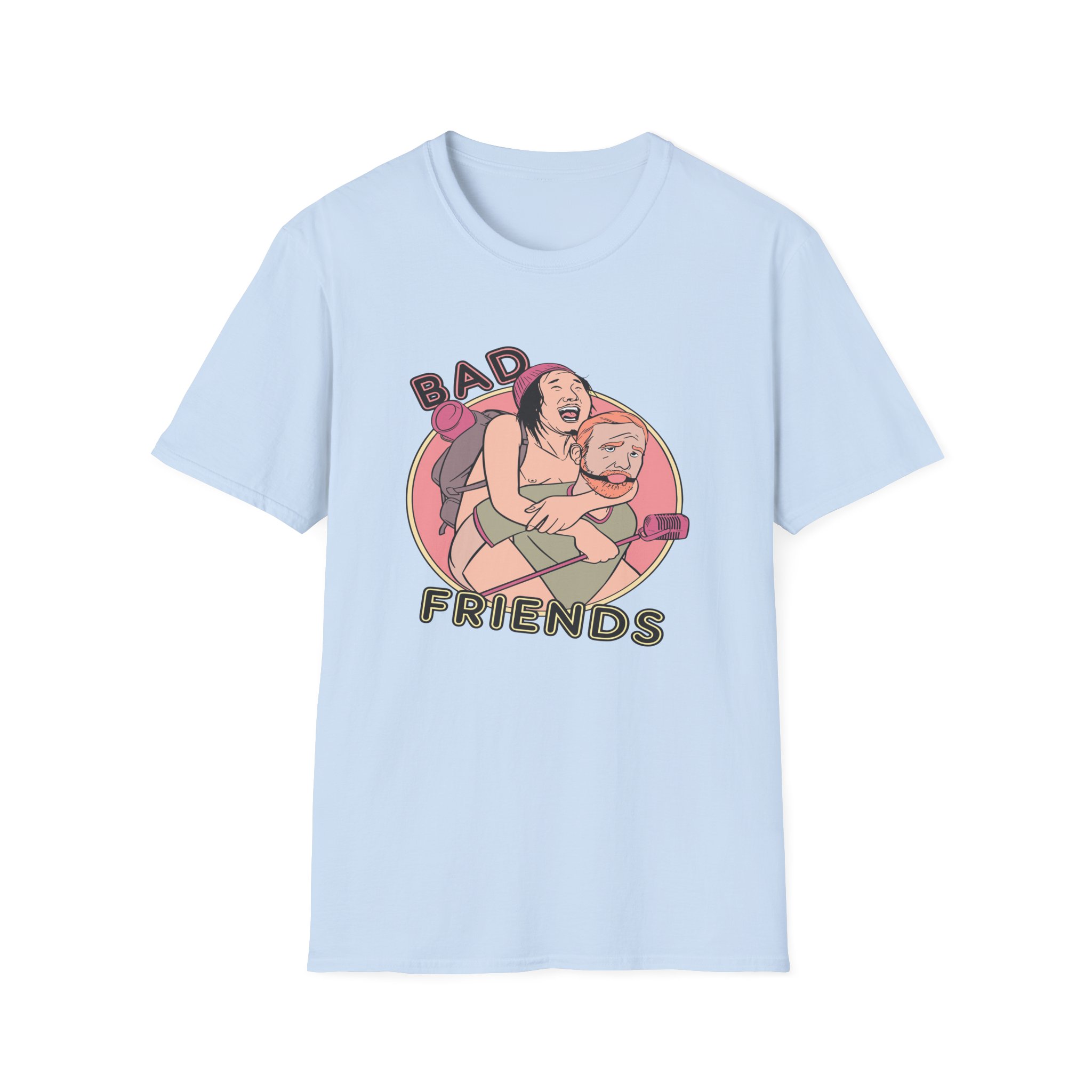 Andrew Santino Piggy Back Bad Friends Podcast Unisex Softstyle T-Shirt