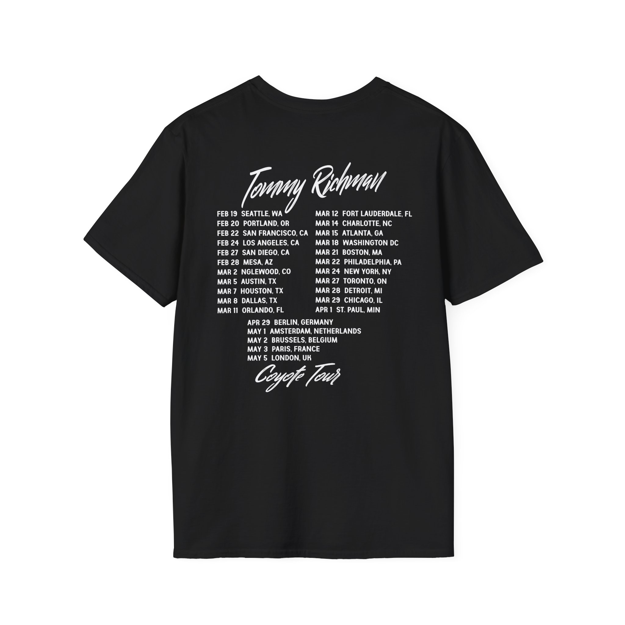 Tommy Richman Coyote Tour Unisex Softstyle T-Shirt